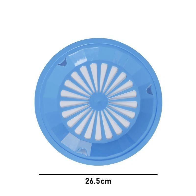 12 Piezas Soportes para Platos de Papel de 10 Pulgadas Dispensador Redondo de Plástico Reutilizable para Platos de Papel con Ranuras de Encaje 5 Colores Brillantes para Fiesta