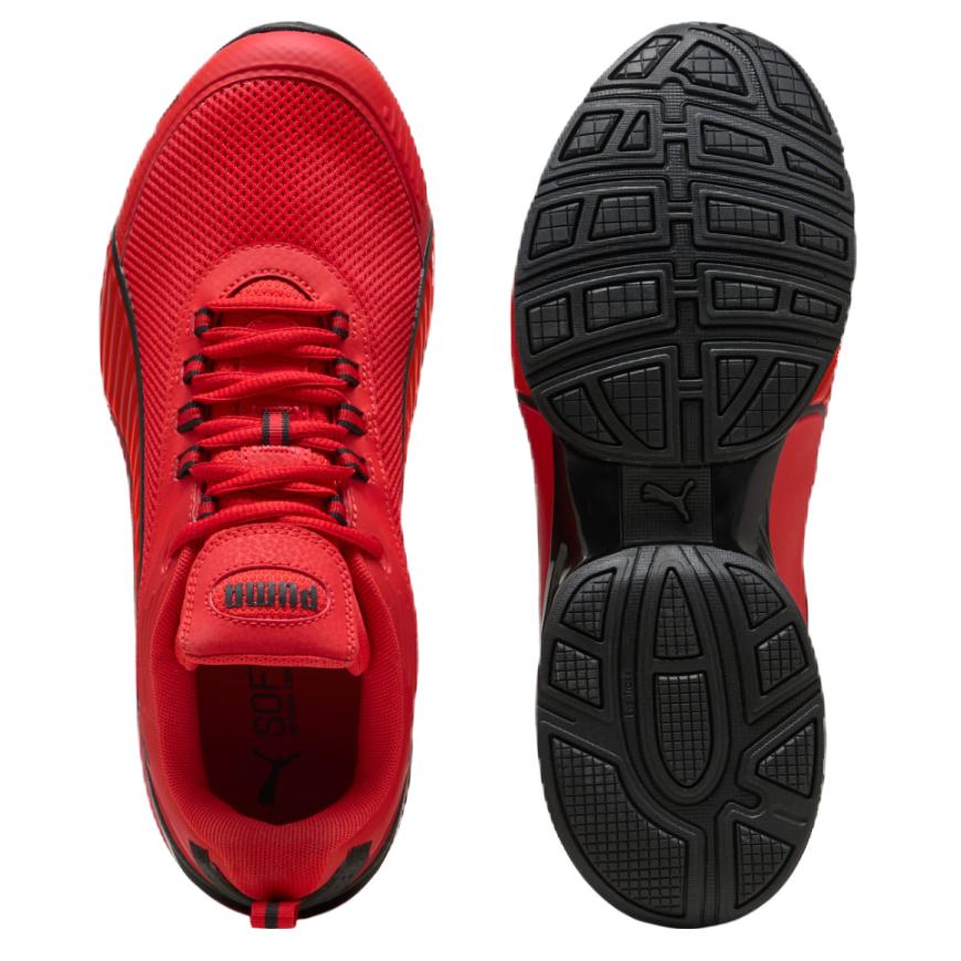 PUMA Magnetic Men's For All Time Red Puma Black Low Top Lifestyle Sneakers 310783-07