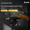 Ice Fishing Ultra-Short Mini Rod Set – Portable Winter Fishing Rod with Handle for Ice and Small Sea Fishing