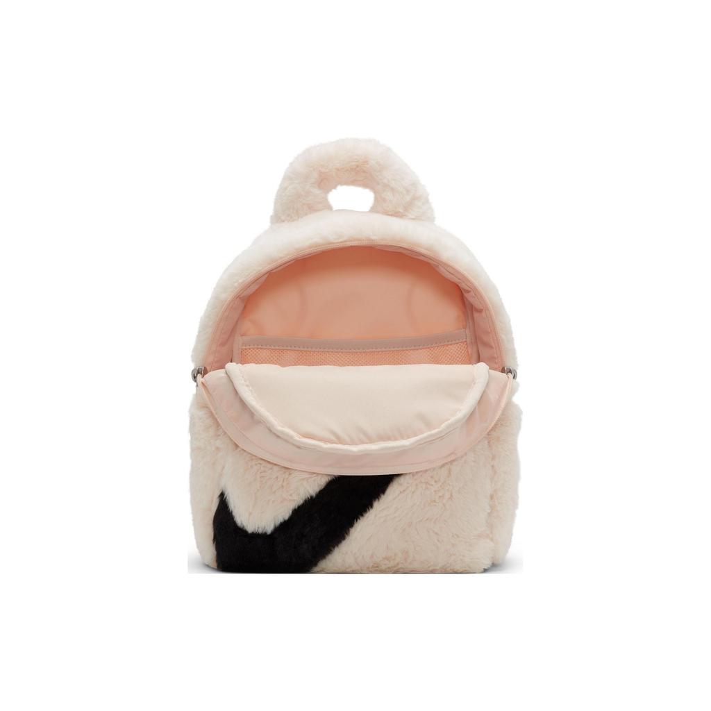 New Nike Sportswear Futura 365 Faux Fur Mini Backpack 6L Guava Ice/Guava Ice/Black FB3049-838