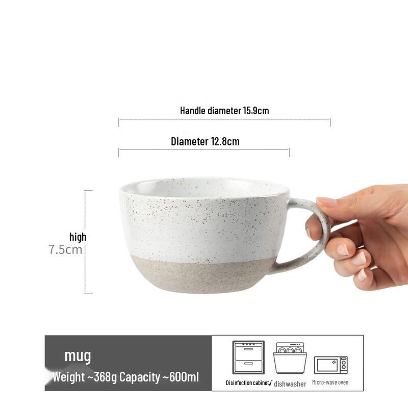 

OLOEY Portable Ceramic Breakfast Mug