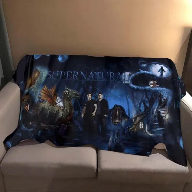 Multi-size Supernatural 3D Printing Four Seasons Blanket Sofa Cover Travel Bed Plush Blanket Lightweight Flannel Blanket