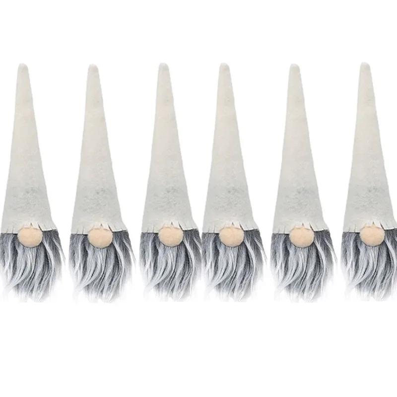 

Новый набор бутылок вина Рождественский старик Гоблин Гном Безликая кукла Рождественское украшение для дома Рождественский подарок