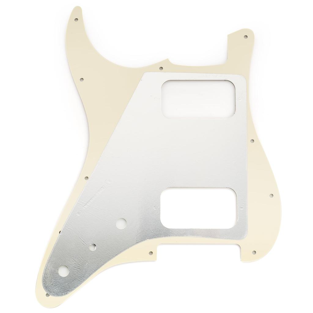 Musiclily Pro 11 Hole ST Strato Pickguard HH with Round Corner 2 Humbucker 2 Pot Holes and Mini Switch Hole for Fender Squier Strat Stratocaster