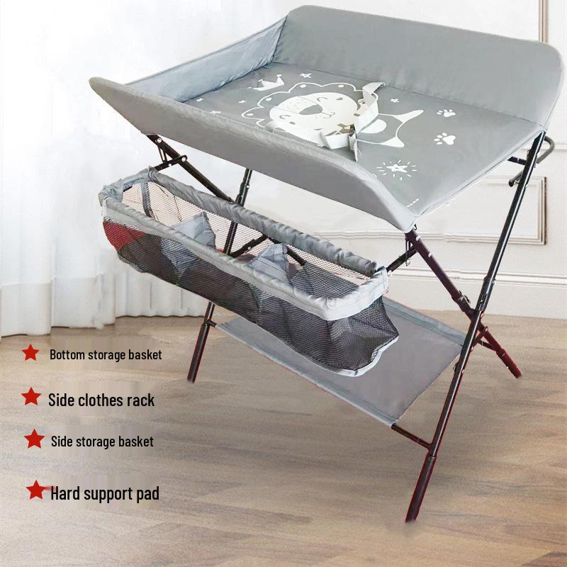 Washable Baby Changing Table with Massage and Cartoon Design