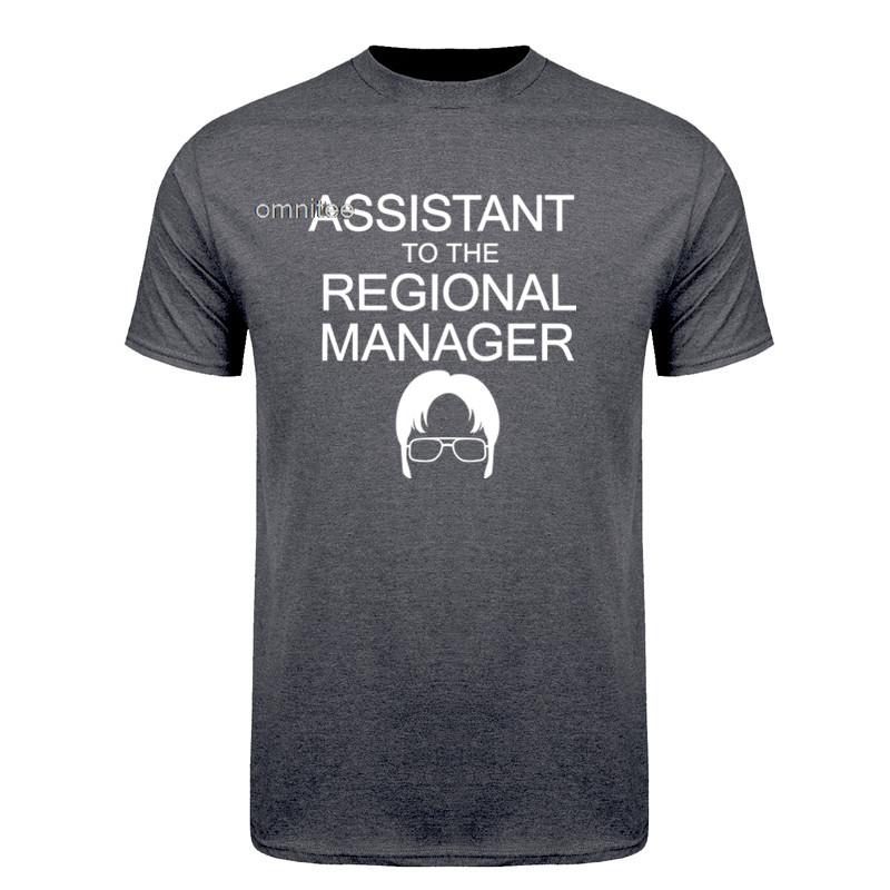 Funny Assistant To The Regional Unisexager Office TShirt Graphic Streetwear Short Sleeve ONeck Cotton T Shirts Unisex HJ061