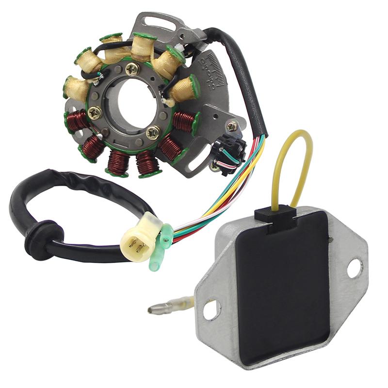 Stator Coil + Regulator Rectifier For Yamaha YFZ350 Banshee 350 1987 1988 1989 1990 -1994 2GU-85510-50 82F-81910-A0 7XE-81910-00