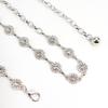 Adjustable Metal Pearl Waist Chain Flower Pattern Geometric Hollow Belly Chain for Women Casual Outfit Party Gift