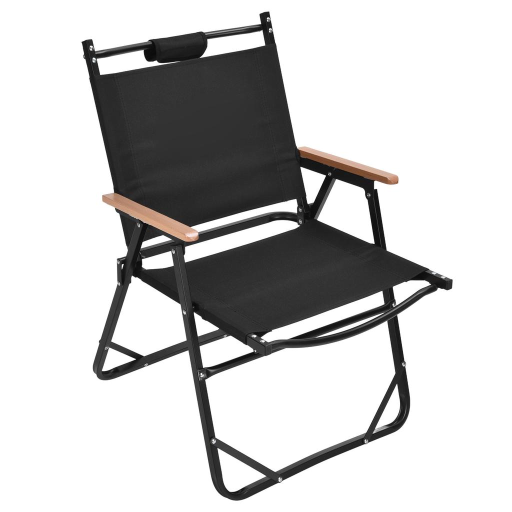 Folding Chair Portable Excellent Load Capacity Ergonomic Comfortable Chair for Camping Barbecue
