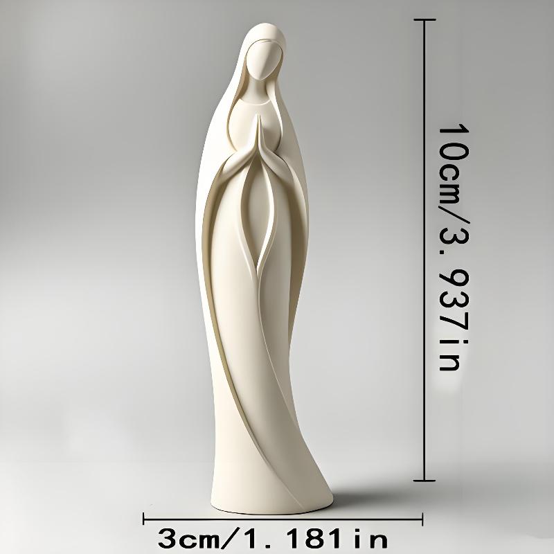3D Printed Praying Mary Statue Durable Scratch Resistant Blessed Mother Figurine Suitable for Church Religious Decoration