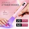 Mini-Nagellampen-Set Mit Halterung Timer-Anzeige Tragbar Handheld Familie Schnelltrocknend Taschenlampe Wiederaufladbar Nageltrockner Maschine UV