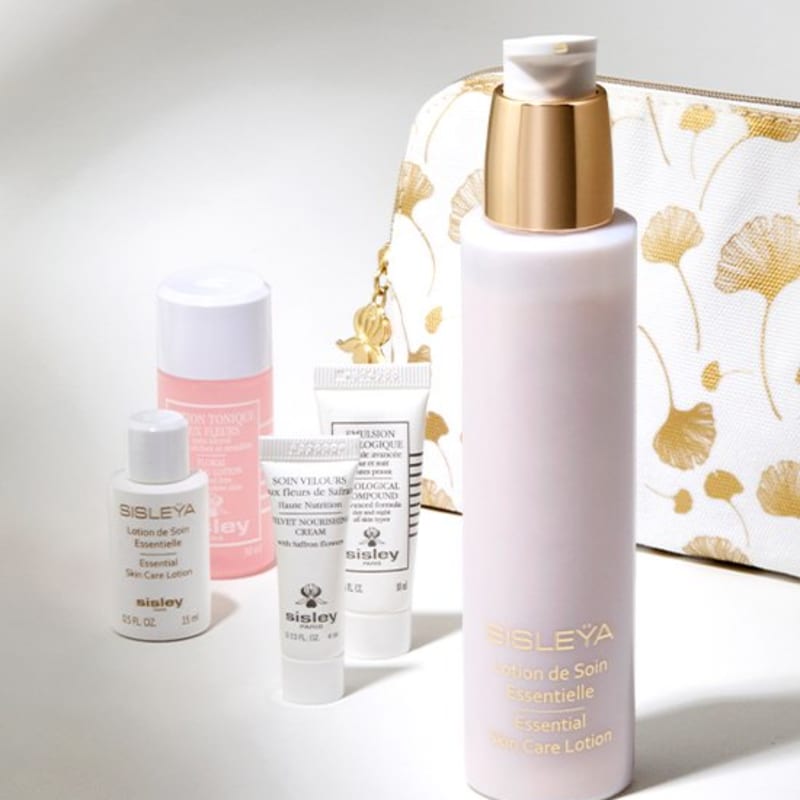 [Sisley] Sisleya Essential Skincare Lotion Planning Set (4 Skincare Products + Pouch Gift)