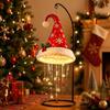 Santa Hat Chandelier Red-White Christmas Hanging Decoration, Tiered Santa Hat Figure Set for Holiday Parties and Indoor Home Displays