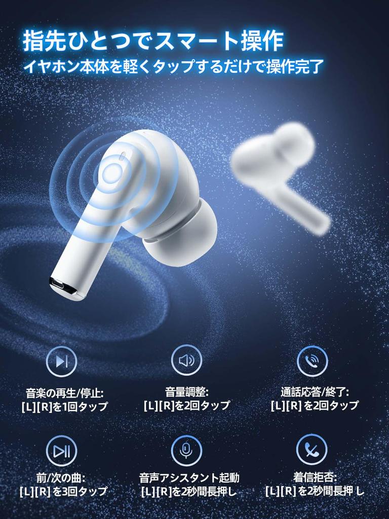 Bluetooth Earphones Upgraded Bluetooth Bluetooth ENC Noise Automatic Long IPX7 Fast Suitable for and Web Conferencing [2025 Version] 5.4 Hi-Fi