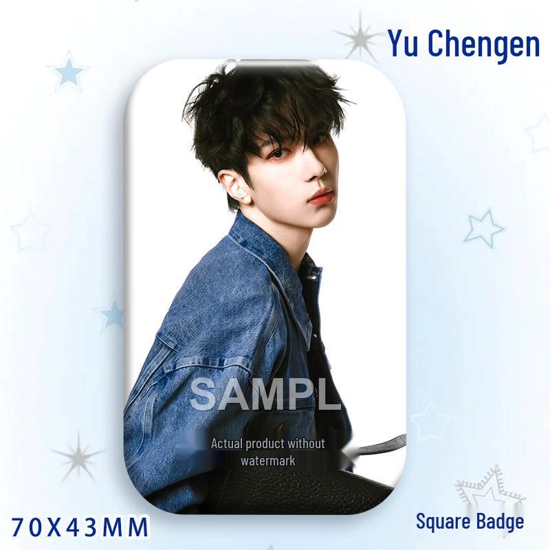 Yu Cheng'en Fan Star Badge Laser Acrylic Brooch Ornament