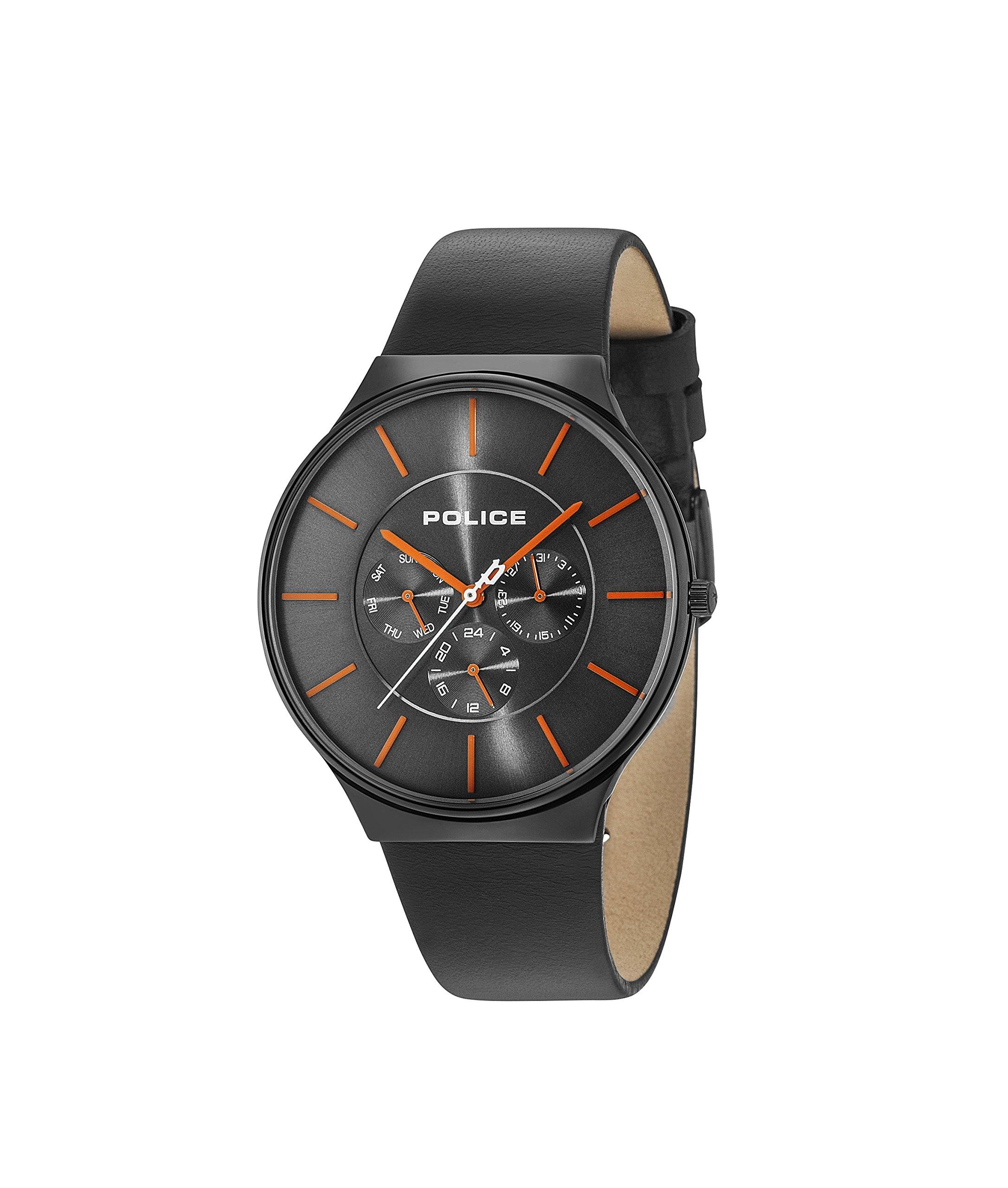 

Police Men s Multi Dial Quartz Watch with Leather Strap 15044JSB13A