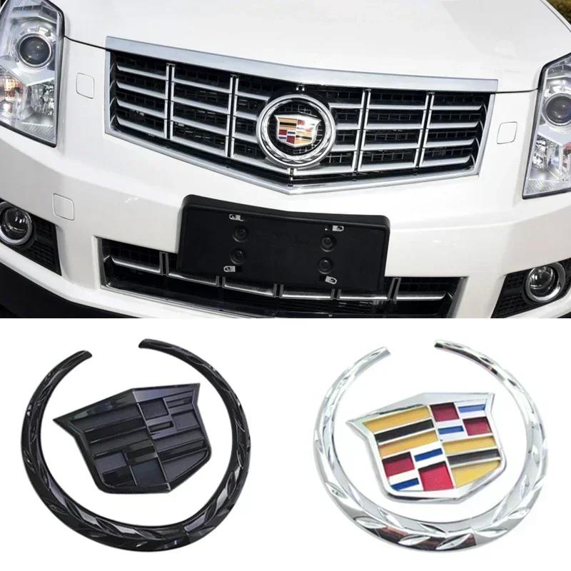 3D Chroom Embleem Auto Achterklep Kofferbak Voor Grille Badge voor Cadillac SRX ATS XTS 2025 2024 2023 Auto Sticker Accessoires