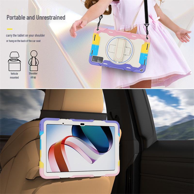 Buntes Silikon-Armband Handheld-Ständer-Hülle für Xiaomi Redmi Pad 10.6 und Pad 5