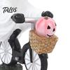 Fun Halloween Collectible Statue Ghost Riding Bicycle Resin Figurine, Spooky Desk Shelf Decor for Creative Party Ornament Home Entryway, Hand-Painted