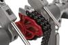 Pearl Double Pedal Eliminator SOLO Red Off-Center Cam Control Quad Beater P-1032R