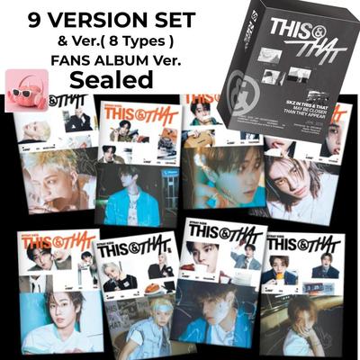 Stray Kids THIS & THAT "& Ver ( 8 tipi ) + ALBUM FANS Ver. SET" Sigillato NUOVO PRE-ORDINE