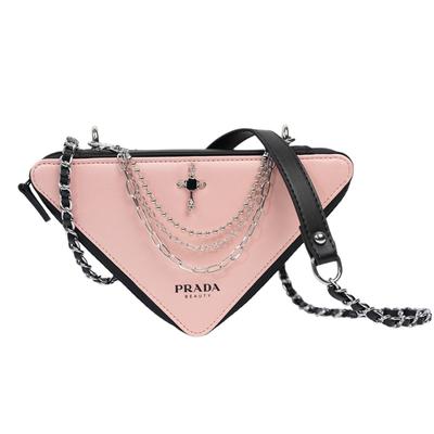 Kosmetiktasche/Kulturbeutel [Maßgeschneiderte Tasche] Rosa Nebel Kreuz Polyesterfaser, modisch, vielseitig, trendig, hochwertig, hellrosa Nebel Kreuz