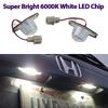 2x Світлодіодна лампа підсвічування номерного знака без помилок SMD LED 12V 6500k Біла для Honda Crv Fit Odyssey Jazz Hrv Frv CR-V Stream