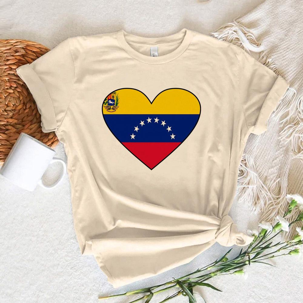 Venezuela Tshirt Women Harajuku Japanese Manga T Shirt Girl Y2k Funny Manga Clothing