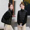 Fashion, fashion, new cotton-padded clothes, short foreign-style jackets, new autumn and winter cotton-padded clothes, black beige and pink thick.