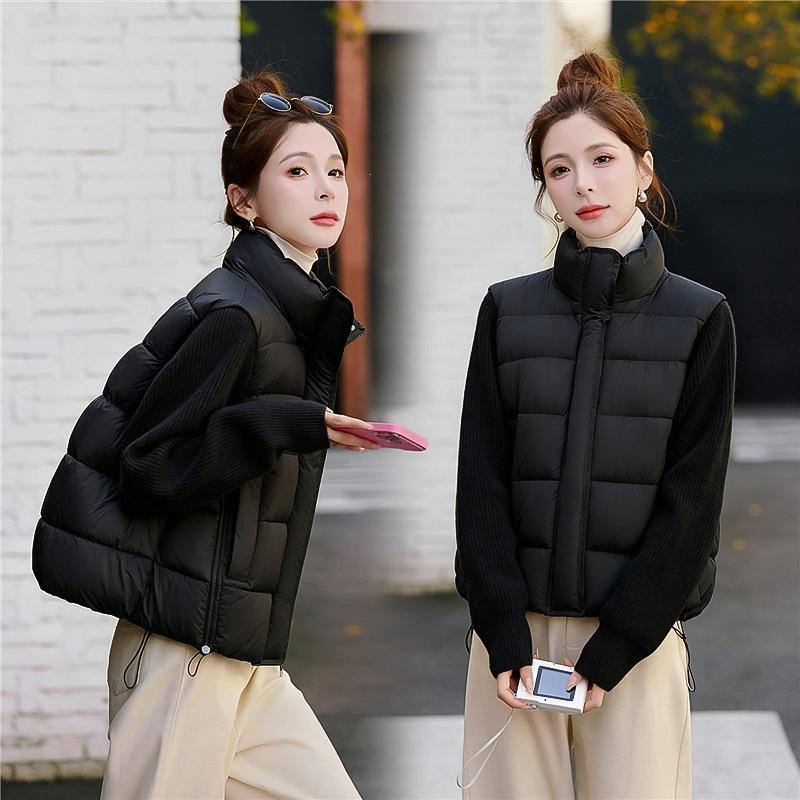 Fashion, fashion, new cotton-padded clothes, short foreign-style jackets, new autumn and winter cotton-padded clothes, black beige and pink thick.