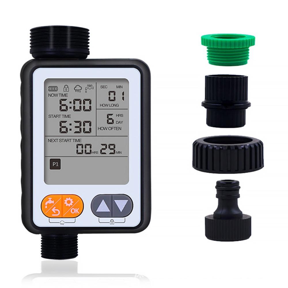 

Large Screen Digital Watering Timer Adjustable Program Garden Watering Timer Garden Watering чорний
