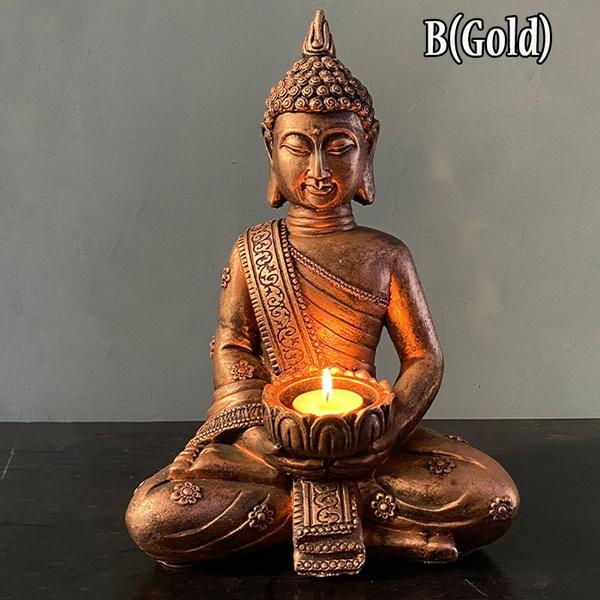 

Медитирующая тайская статуя Будды, фигурка дзен-сада, скульптура Будды - внутренний/наружный декор для дома, сада, патио, террасы, крыльца, художественное украшение двора