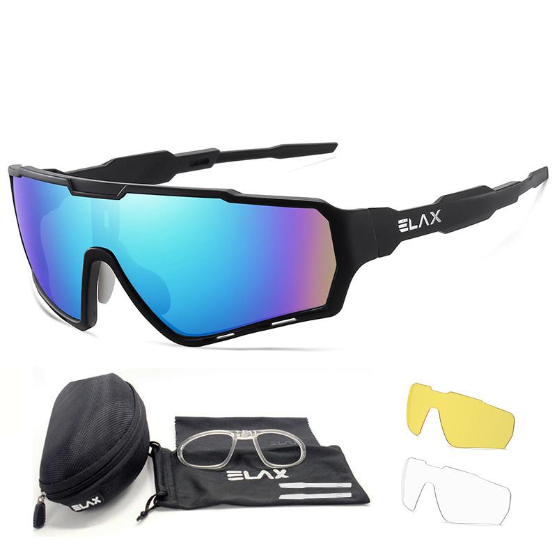 

New ELAX 3Lens Set Fashionable Cycling Glasses Outdoor Sports Bicycle Goggles Windproof Protective Glasses AB13