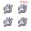 1Pc Stainless Steel Double Threaded Elbow Connector 1"(32mm) Female Thread BSP 90 Degree Joint Garden Irrigation Pipe Fittings