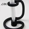 3D Printed Artistic Pen Holder with Stable Base, Desktop One-piece Molding Sculpture Decor Stand, Minimalist Art for Home Office Delicate Curved