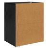 Nightstand Black Oak Effect 35 x 50 x 60 cm Particleboard