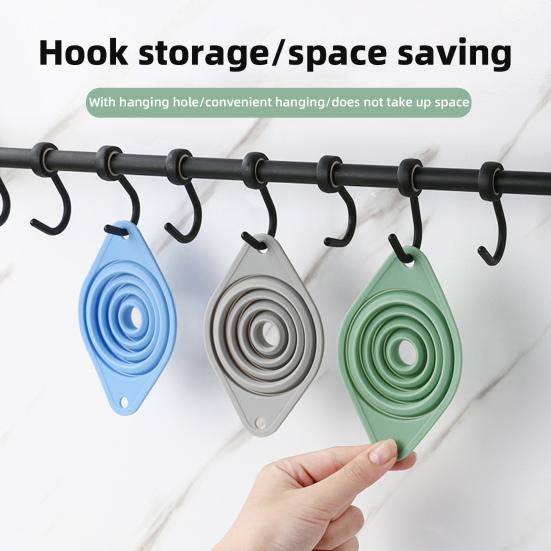 Silikonový teleskopický trychtýř Tepelně odolný Skládací trychtýř Přenosný Malé kuchyňské trychtýře pro plnění lahví