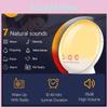 Led Sunrise Sunset Simulation Alarm Clock With Colorful Ambient Light For Relaxation