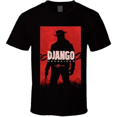 Ethan Alleyne Django Unchained Film T-Shirts Western Tarantino Film D Is Silent Black