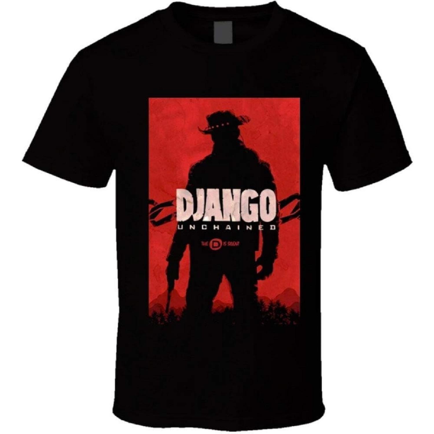 Ethan Alleyne Django Unchained Film T-Shirts Western Tarantino Film D is Silent Black XXXXXL разноцветный