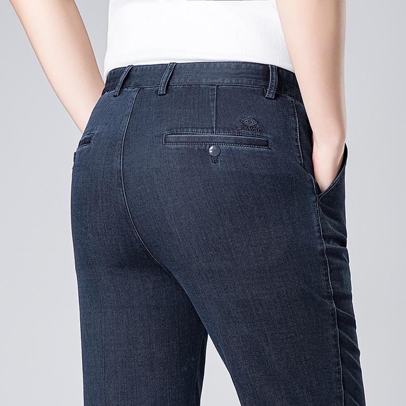 

Мужские джинсы прямого кроя свободного фасона Весна/Лето 2026 - Универсальные и модные брюки в стиле Business Casual 34 синий