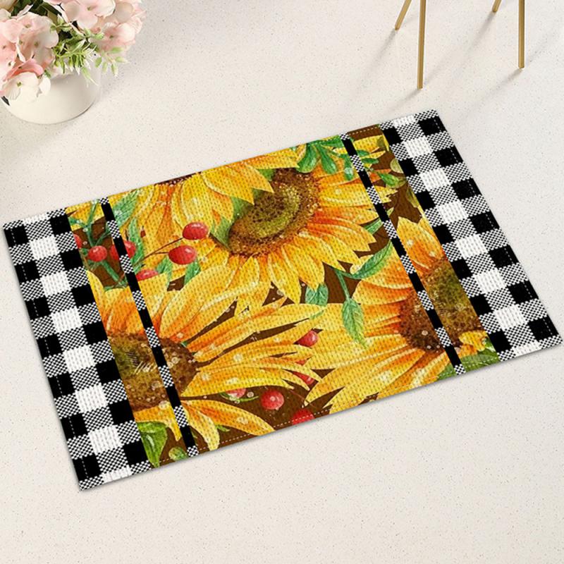 10~50PCS Printed Placemat Wear-resistant And Scratch-resistant Durable Cozy Kitchen Decoration Insulated Placemat Clear Pattern