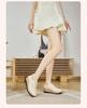 Women's Thick-Soled Leather Platform Shoes: Versatile, Slimming, Lightweight, Soft-Soled, Height-Boosting for Autumn/Winter 2025