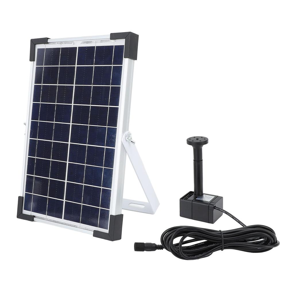 Solar Powered Water Pump Kit 150cm Lift 200L/H Flow Rate Water Fountain Pump for Bird Bath Garden