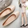 Women's Leather Elegant Low Heels Attire Platforms Pointed Shoes