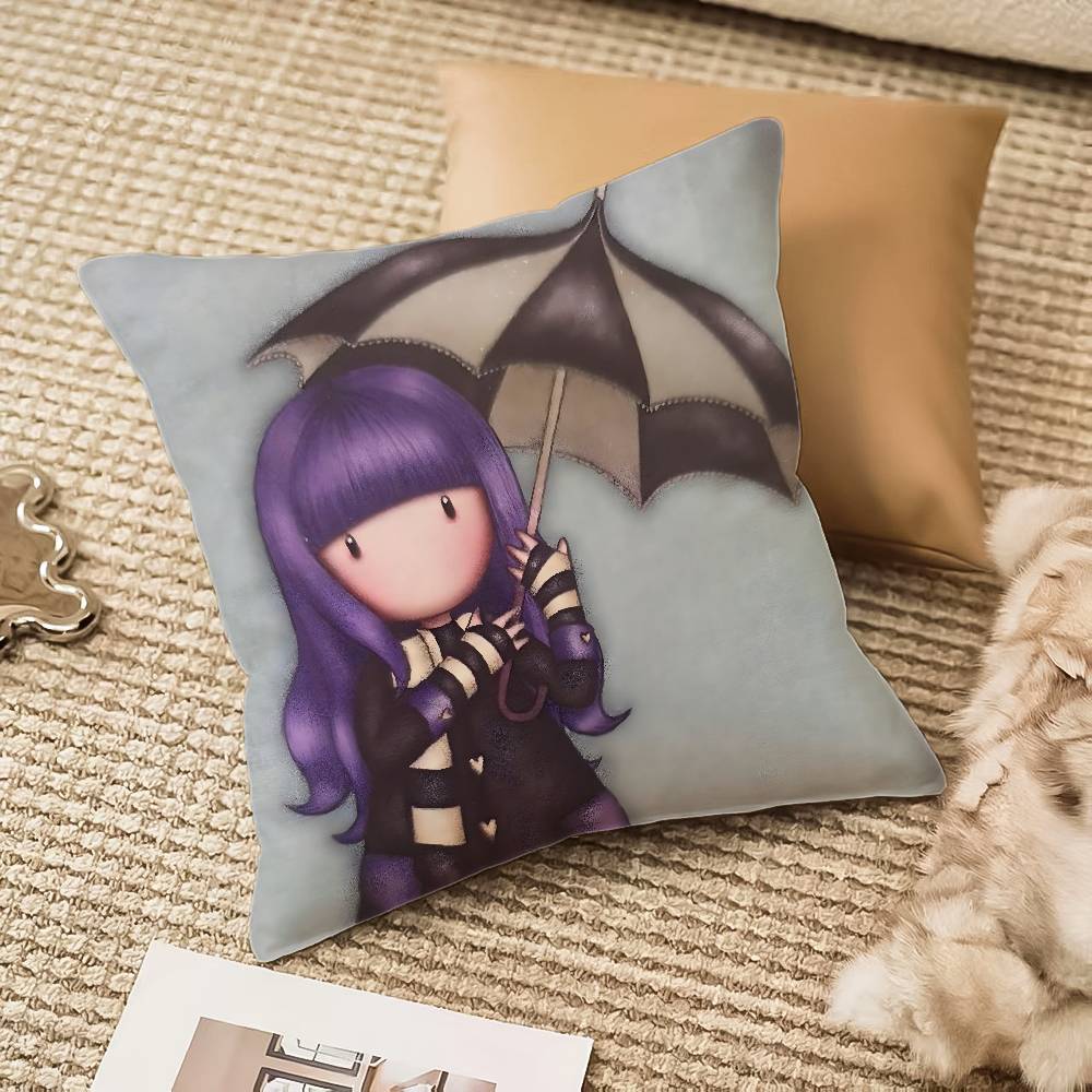Gorjuss Cartoon S-Santoro Gorjuss Pillow Case Anti-dustmite Invisible Zipper Sofa Bed