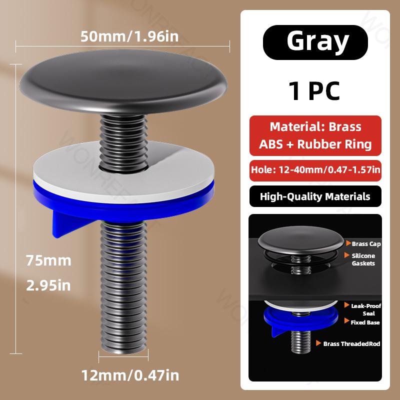 Sink Hole Sealing Cap All-Copper Decorative Cap/Plug Kitchen Sink Drain Plug/Soap Dispenser Plug Hole Plug Sink Hole Sealing Cap