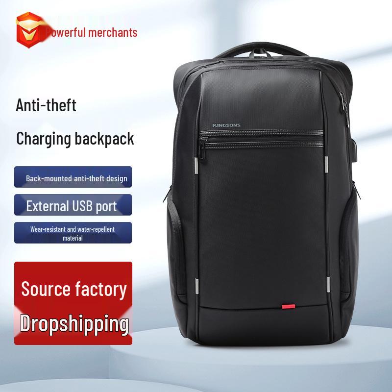 Large Capacity Wear-Resistant USB Business & School Backpack