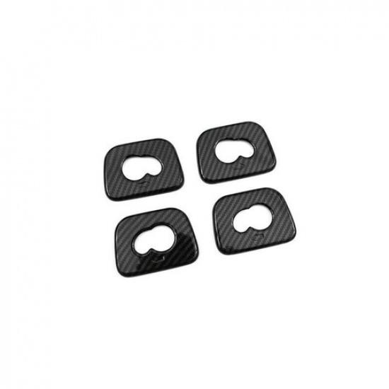 For Volvo XC60 2018-2021 ABS Carbon Fiber Roof Hooks Frame Decoration Cover Trim