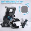 KDD Bike Tablet Holder Mount Stand Smartphone Holder Stroller Tripod Tablet Holder with Rack for Spin Exercise Fitness and Microphone Fits iPad Pro
